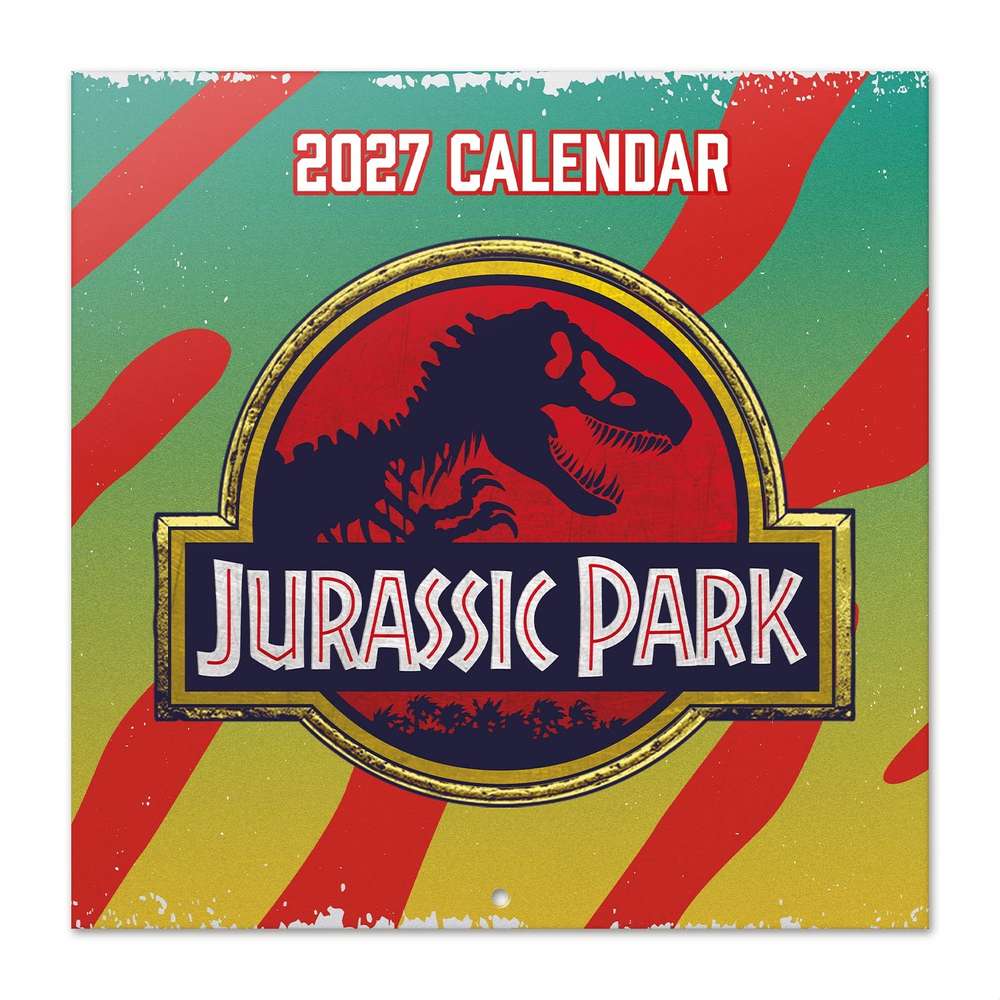 Grupo Erik Jurassic Park - 2027 30X30 Calendar - Multicolours